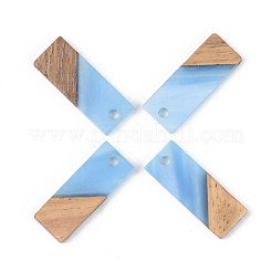 Colgantes de resina y madera de nogal&nbsp;X-RESI-S389-059A