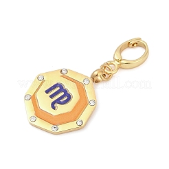 Pendentif décoratif en acier inoxydable 304 émaillé&nbsp;STAS-S168-01G-06