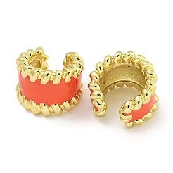 Aretes de latón con esmalte&nbsp;EJEW-C104-079B-01