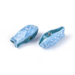 Porcellana fatti a mano perline di ceramica&nbsp;PORC-T133-28G