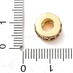 Ottone micro spianare perline europei zirconi&nbsp;CU-CBA0A9C-08G-A