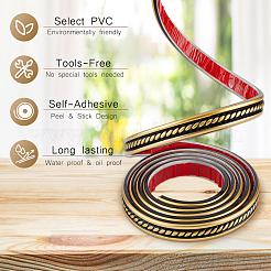PVC selbstklebende flexible Formleiste&nbsp;DIY-WH0591-623B