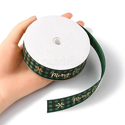 1 Rolle bedrucktes Polyester-Ripsband „Merry Christmas“.&nbsp;OCOR-YW0001-05A
