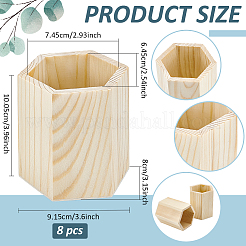 Porte-stylo en bois&nbsp;AJEW-WH0348-667B