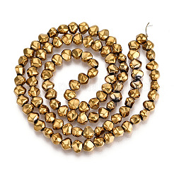 Chapelets de perles en verre électroplaqué&nbsp;EGLA-N017-05A-B02