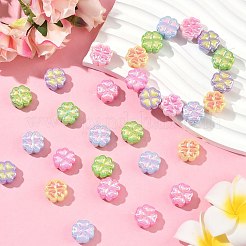 50pcs perles acryliques opaques de placage uv&nbsp;SACR-CJ0001-75
