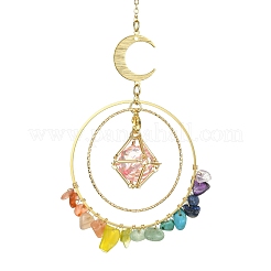Anelli di collegamento in ottone acchiappasole&nbsp;HJEW-TA00093
