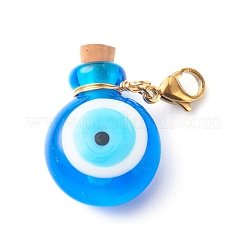 Lampwork handmade pendenti bottiglia di profumo&nbsp;HJEW-JM00518