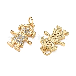 Pendentifs en laiton zircon cubique transparent&nbsp;CU-CBA9AFC-01G-15