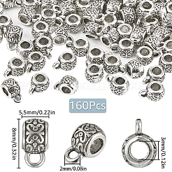 160 Stück Ösen aus tibetischer Silberlegierung&nbsp;FIND-SP0001-78