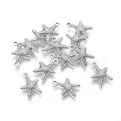 Pendentifs étoile de mer / étoiles de mer en alliage de style tibétain&nbsp;X-LF0463Y-NF