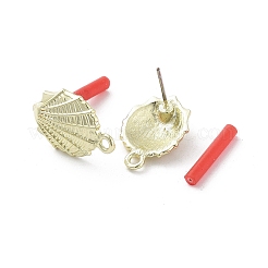 Fornituras de aretes de aleación dorada con revestimiento en estante&nbsp;EJEW-B036-01G-03