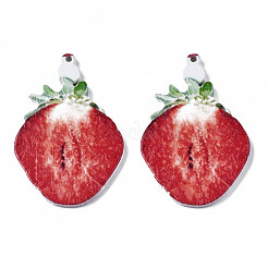 Pendentifs en bois peints à la bombe&nbsp;WOOD-N007-124