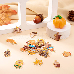 24 pendentif en alliage émaillé pour Thanksgiving&nbsp;ENAM-TA0002-59