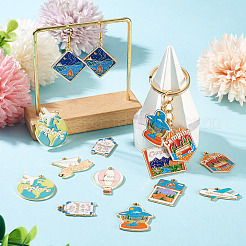 Pendentifs d'émail en alliage&nbsp;FIND-TA0009-93