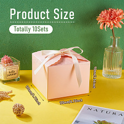 10 Satz quadratische Geschenkboxen aus Papier&nbsp;CON-TA0001-11B