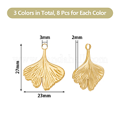 24 pendentif en acier inoxydable 201&nbsp;STAS-DC0013-48