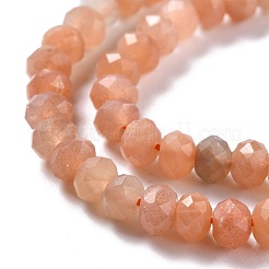 Natürliche sunstone Perlen Stränge&nbsp;G-K312-09B