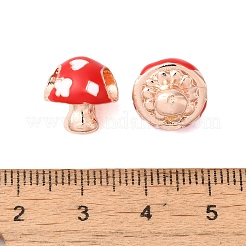 Gestell Legierung Emaille europäischen Perlen&nbsp;PALLOY-S189-48RG
