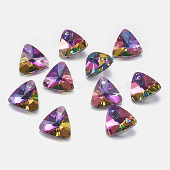 Charms in vetro sfaccettato con strass&nbsp;RGLA-F050-B-001