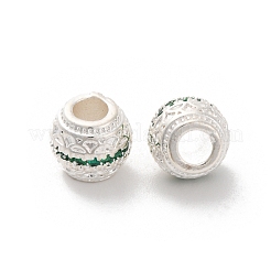 Perline zirconi micro pave  in ottone&nbsp;KK-C071-07S-03