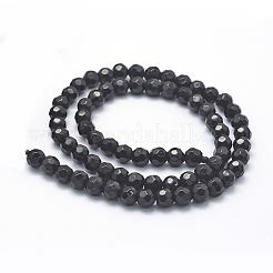 Natürlichen Obsidian Perlen Stränge&nbsp;G-P335-14-6mm