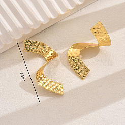 Boucles d'oreilles à tige torsadées géométriques en alliage du Moyen-Orient&nbsp;BY5819