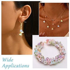 100 breloque fleur en acrylique transparent&nbsp;PALLOY-CJ00183