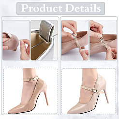 10 Satz 10 Stile Kunstleder Damen verstellbare abnehmbare Anti-Lose Schuhbänder für High Heels&nbsp;FIND-WR0011-83