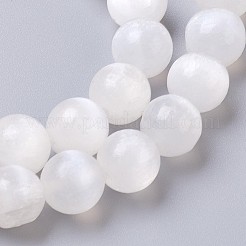 Fili di perline di selenite naturale&nbsp;G-I203-C-6mm