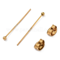 Placcatura ionica (ip) perni a testa sferica in acciaio inossidabile 304&nbsp;STAS-L238-007B-G-01