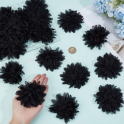 20 Stück Blumen-Polyester-Ornament-Zubehör&nbsp;DIY-GF0013-29B