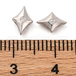 925 Schiebeanhänger aus Sterlingsilber mit Mikropflaster und klarem Zirkonia&nbsp;STER-P061-02A-P