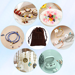 Geschenkbeutel mit Kordelzug aus Samtschmuck&nbsp;ABAG-BBC0001-10B-03