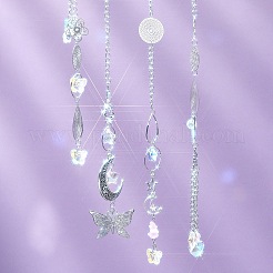 DIY-Sets zur Herstellung von Ohrringen aus natürlichem Lepidolith/violettem Glimmerstein und Edelstahl&nbsp;DIY-FS0008-13