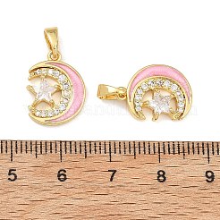Pendentifs en zircone cubique clair en laiton&nbsp;CU-T001-10G-B