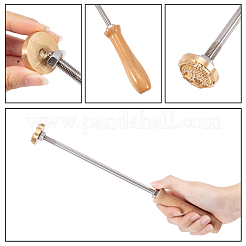Stampaggio goffratura saldatura ottone con timbro&nbsp;AJEW-WH0113-15-110