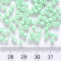 6/0 perles de rocaille rondes en verre de peinture de cuisson&nbsp;SEED-S036-01C-02