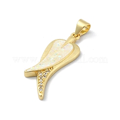 Messing micro pave klare zirkonia anhänger&nbsp;KK-A221-06G