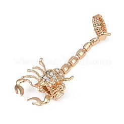 Stretchringe aus Legierung mit Strass&nbsp;LS-AJEW-B107-03KCG