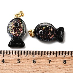 Pendentifs en verre soufflé dichroïque faits à la main&nbsp;X2-DICH-G001-01G-04