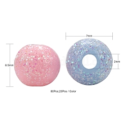 80 pz 4 colori perline acriliche opache&nbsp;MACR-FS0001-03