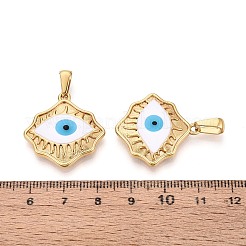 Pendentifs en acier inoxydable 304 et émail&nbsp;STAS-T072-81A-G