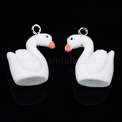 Pendentifs en résine floquée&nbsp;RESI-N032-12
