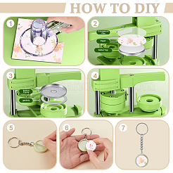30 Set DIY-Schlüsselanhänger-Bastelsets aus ABS-Kunststoff&nbsp;DIY-GA0008-96B