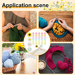 Sonnenblumen-Stricknadelspitzenschutz aus Silikon&nbsp;DIY-NB0010-91