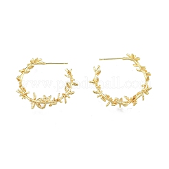 Boucles d'oreilles tour de cou fleur de vie en laiton&nbsp;EJEW-G322-23G