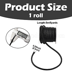 Cordon tressé en simili cuir de 5 mètre&nbsp;LC-YW0001-01