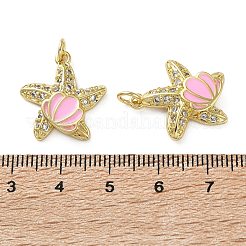 Messing micro pave klare zirkonia anhänger&nbsp;KK-D221-08G-01