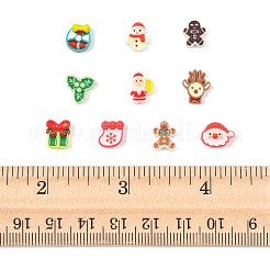 100 stücke 10 arten weihnachten leuchtende harz cabochons&nbsp;RESI-FS0002-40